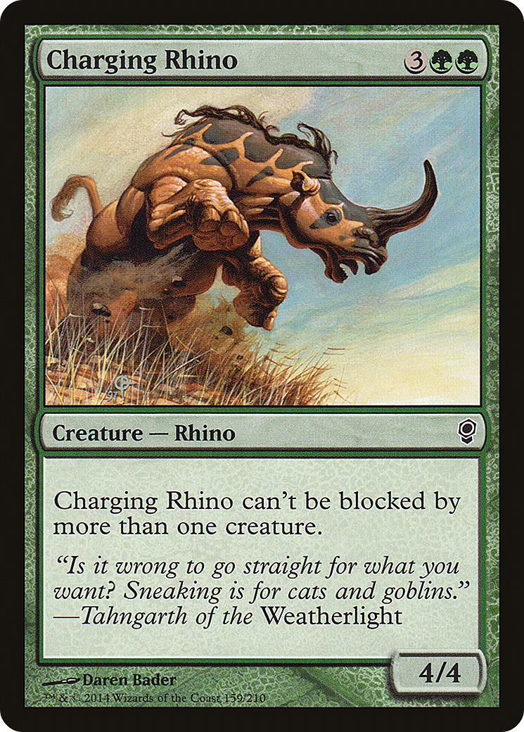 Charging Rhino (CNS-159) [Conspiracy] MTG Single Wizards of the Coast