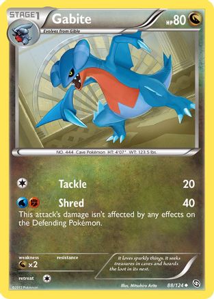 Gabite (88) (/124) Reverse Holofoil [BW: Dragons Exalted] Pokemon Single Pokémon