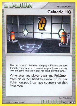 Galactic HQ (/127) Reverse Holofoil [Platinum: Base set] Pokemon Single Pokémon