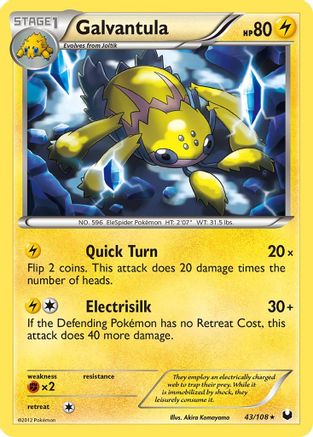 Galvantula (43/108) - [BW: Dark Explorers]