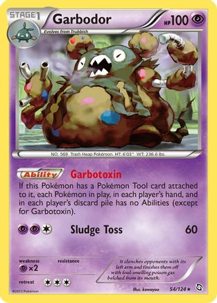 Garbodor (/124) Reverse Holofoil [BW: Dragons Exalted] Pokemon Single Pokémon