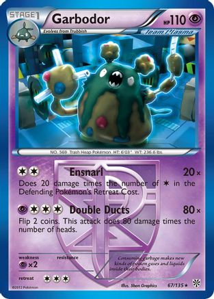 Garbodor (Team Plasma) (67) (/135) [BW: Plasma Storm] Pokemon Single Pokémon