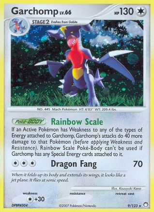 Garchomp (/123) Reverse Holofoil [DP: Mysterious Treasures] Pokemon Single Pokémon