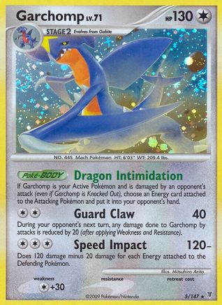 Garchomp (/147) Holofoil [Platinum: Supreme Victors] Pokemon Single Pokémon