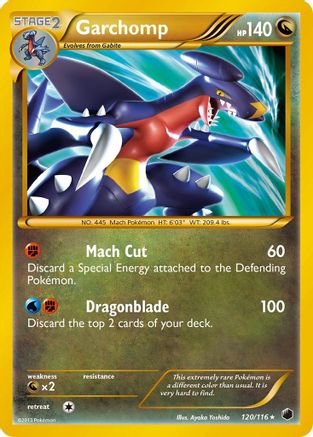 Garchomp (120 Secret Rare) (/116) Holofoil [BW: Plasma Freeze] Pokemon Single Pokémon
