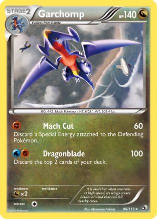 Garchomp (96/113) Reverse Holofoil [BW: Legendary Treasures] Pokemon Single Pokémon