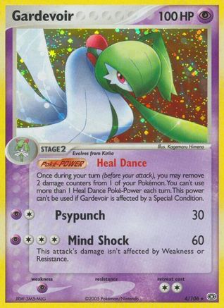 Gardevoir (4/106) - [EX: Emerald] Reverse Holofoil Pokemon Single Pokémon