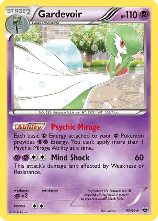 Gardevoir (57/99) Reverse Holofoil [BW: Next Destinies] Pokemon Single Pokémon