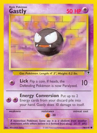 Gastly (/110) Reverse Holofoil [Vintage: Legendary Collection] Pokemon Single Pokémon