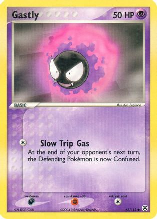 Gastly (63/112) Reverse Holofoil [EX: FireRed & LeafGreen] Pokemon Single Pokémon