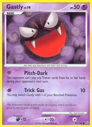 Gastly (62/100) [DP: Stormfront] Pokemon Single Pokémon