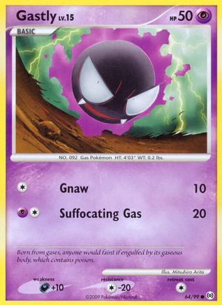 Gastly (64/99) [Platinum: Arceus] Pokemon Single Pokémon