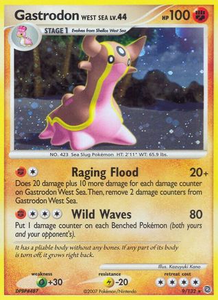 Gastrodon West Sea (/132) Reverse Holofoil [DP: Secret Wonders] Pokemon Single Pokémon