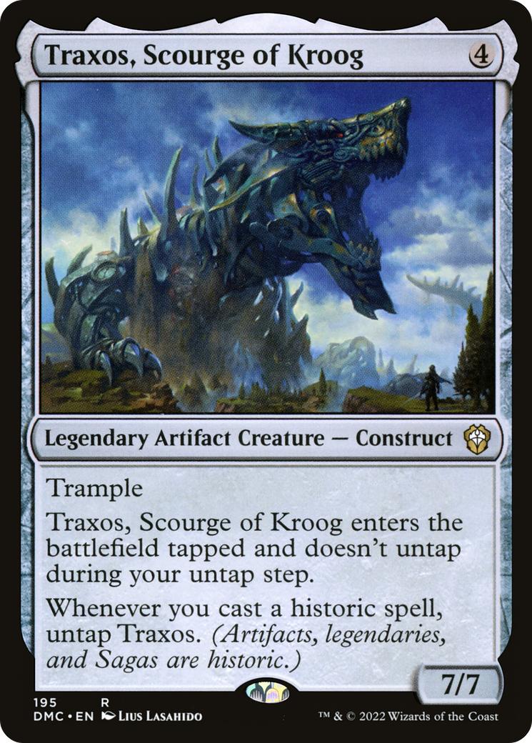Traxos, Scourge of Kroog (DMC-195) [Dominaria United Commander] MTG Single Wizards of the Coast