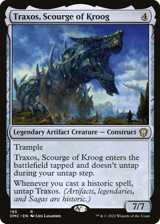 Traxos, Scourge of Kroog (DMC-195) [Dominaria United Commander] MTG Single Wizards of the Coast