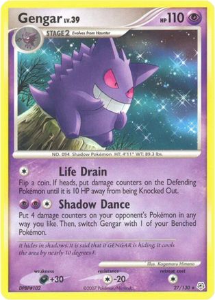 Gengar (27/130) [DP: Base Set] Pokemon Single Pokémon