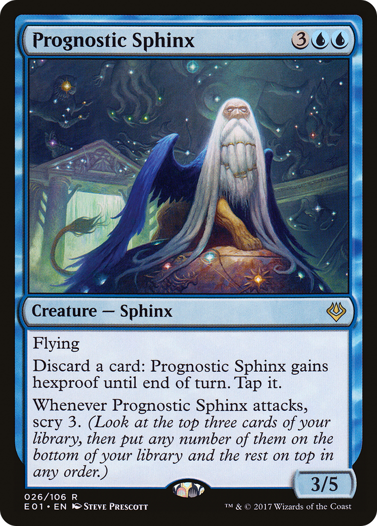 Prognostic Sphinx [Archenemy: Nicol Bolas] MTG Single Magic: The Gathering