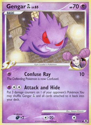 Gengar GL (40/111) Reverse Holofoil [Platinum: Rising Rivals] Pokemon Single Pokémon