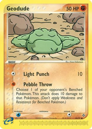 Geodude - 55/97 (55/97) Reverse Holofoil [EX: Dragon] Pokemon Single Pokémon