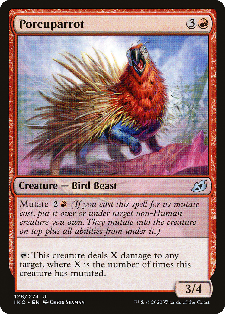 Porcuparrot (IKO-128) [Ikoria: Lair of Behemoths] Foil MTG Single Wizards of the Coast