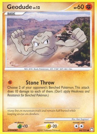 Geodude (/123) Reverse Holofoil [DP: Mysterious Treasures] Pokemon Single Pokémon