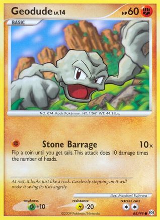 Geodude (/99) Reverse Holofoil [Platinum: Arceus] Pokemon Single Pokémon