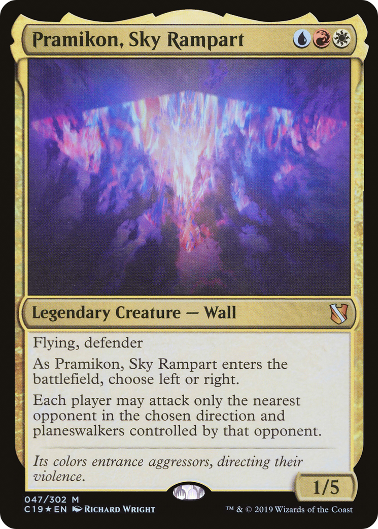Pramikon, Sky Rampart (C19-047) [Commander 2019] Foil MTG Single Wizards of the Coast