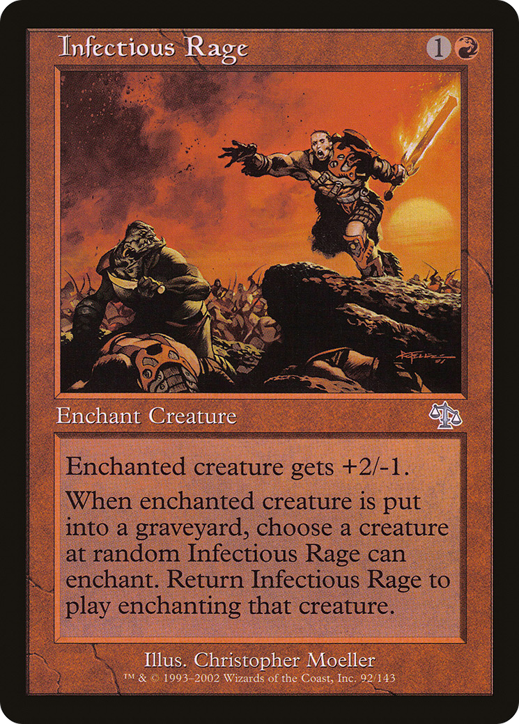 Infectious Rage (JUD-092) [Judgment] Foil MTG Single Wizards of the Coast