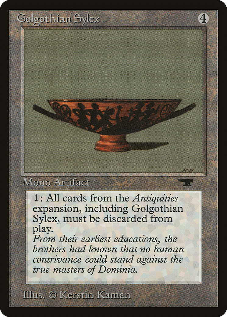 Golgothian Sylex (ATQ-051) [Oldschool] Antiquities MTG Single Wizards of the Coast