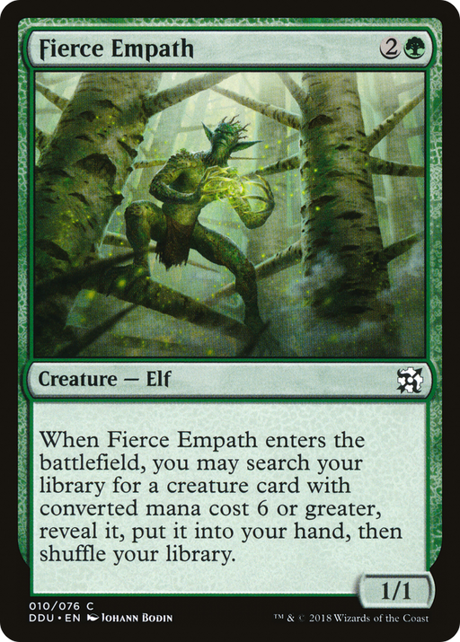 Fierce Empath (DDU-010) [Misc] Duel Decks: Elves vs. Inventors MTG Single Wizards of the Coast