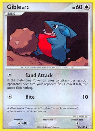 Gible (/147) Reverse Holofoil [Platinum: Supreme Victors] Pokemon Single Pokémon