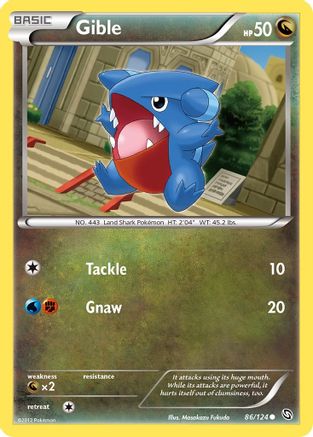 Gible (86/124) [BW: Dragons Exalted] Pokemon Single Pokémon