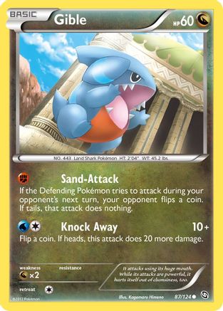 Gible (87/124) [BW: Dragons Exalted] Pokemon Single Pokémon