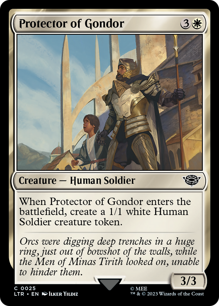 Protector of Gondor (LTR-025) [The Lord of the Rings: Tales of Middle-earth] Foil MTG Single Wizards of the Coast