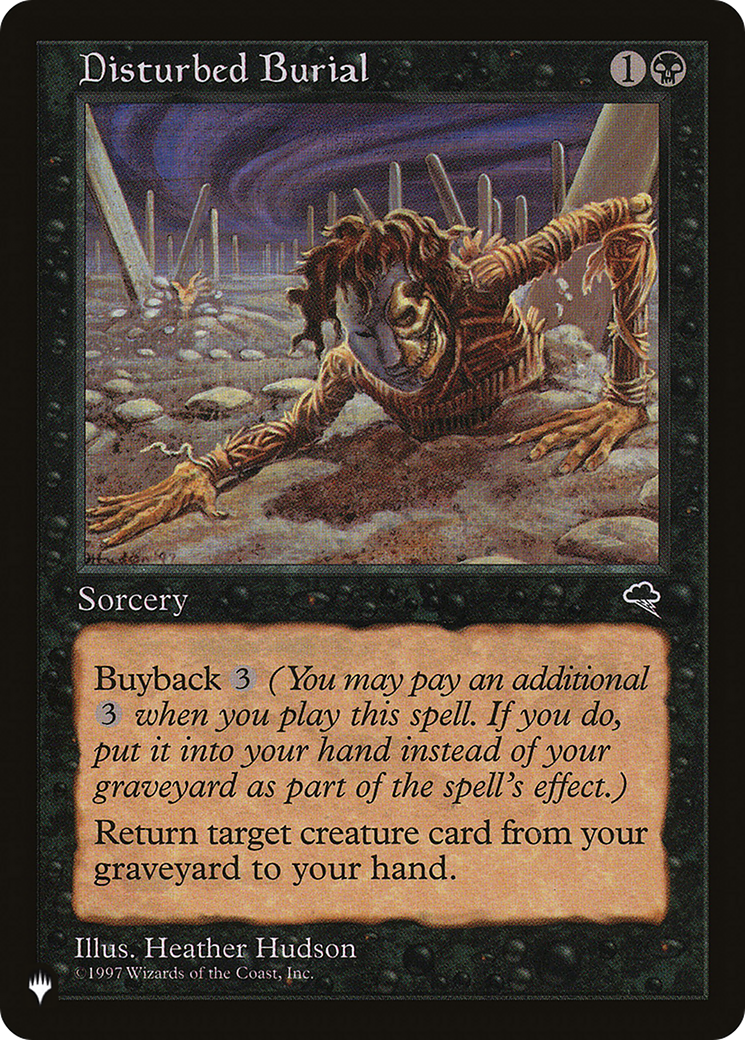 Disturbed Burial (LIST-TMP-129) [Mystery Booster] The List MTG Single Wizards of the Coast