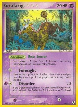 Girafarig (16/92) - [EX: Legend Maker] Reverse Holofoil Pokemon Single Pokémon