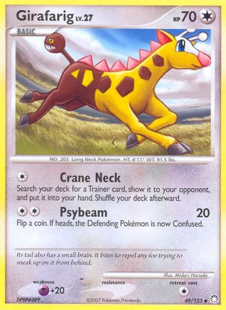 Girafarig (/123) Reverse Holofoil [DP: Mysterious Treasures] Pokemon Single Pokémon