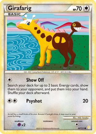 Girafarig (64/123) Reverse Holofoil [HGSS: Base Set] Pokemon Single Pokémon