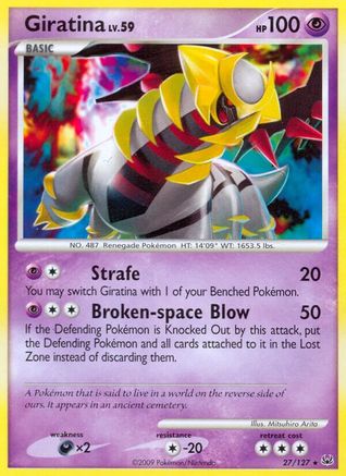 Giratina (27) (/127) Reverse Holofoil [Platinum: Base set] Pokemon Single Pokémon
