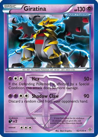 Giratina (Team Plasma) (62/135) [BW: Plasma Storm] Pokemon Single Pokémon