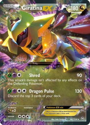 Giratina EX (92/124) - [BW: Dragons Exalted] Holofoil Pokemon Single Pokémon