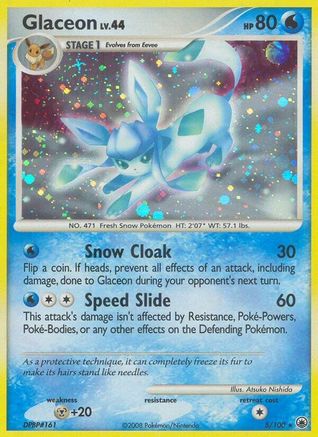 Glaceon 5/100 Holofoil [DP: Majestic Dawn] Pokemon Single Pokémon