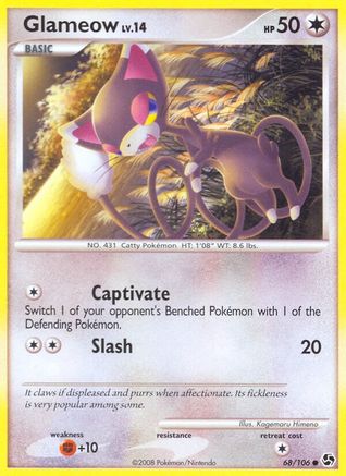 Glameow (/106) Reverse Holofoil [DP: Great Encounters] Pokemon Single Pokémon