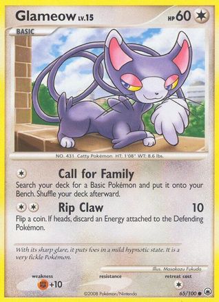 Glameow (/100) Reverse Holofoil [DP: Majestic Dawn] Pokemon Single Pokémon