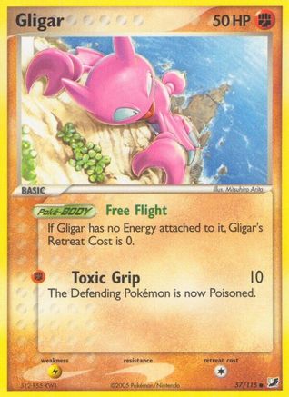Gligar (/115) [EX: Unseen Forces] Pokemon Single Pokémon