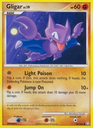 Gligar (94) (/146) Reverse Holofoil [DP: Legends Awakened] Pokemon Single Pokémon