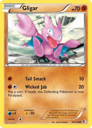 Gligar (/149) [BW: Boundaries Crossed] Pokemon Single Pokémon