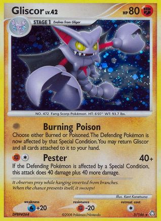 Gliscor (5) (/146) Holofoil [DP: Legends Awakened] Pokemon Single Pokémon