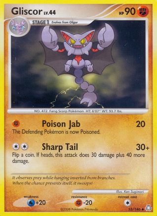 Gliscor (55) (/146) Reverse Holofoil [DP: Legends Awakened] Pokemon Single Pokémon