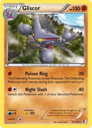 Gliscor (/149) Holofoil [BW: Boundaries Crossed] Pokemon Single Pokémon
